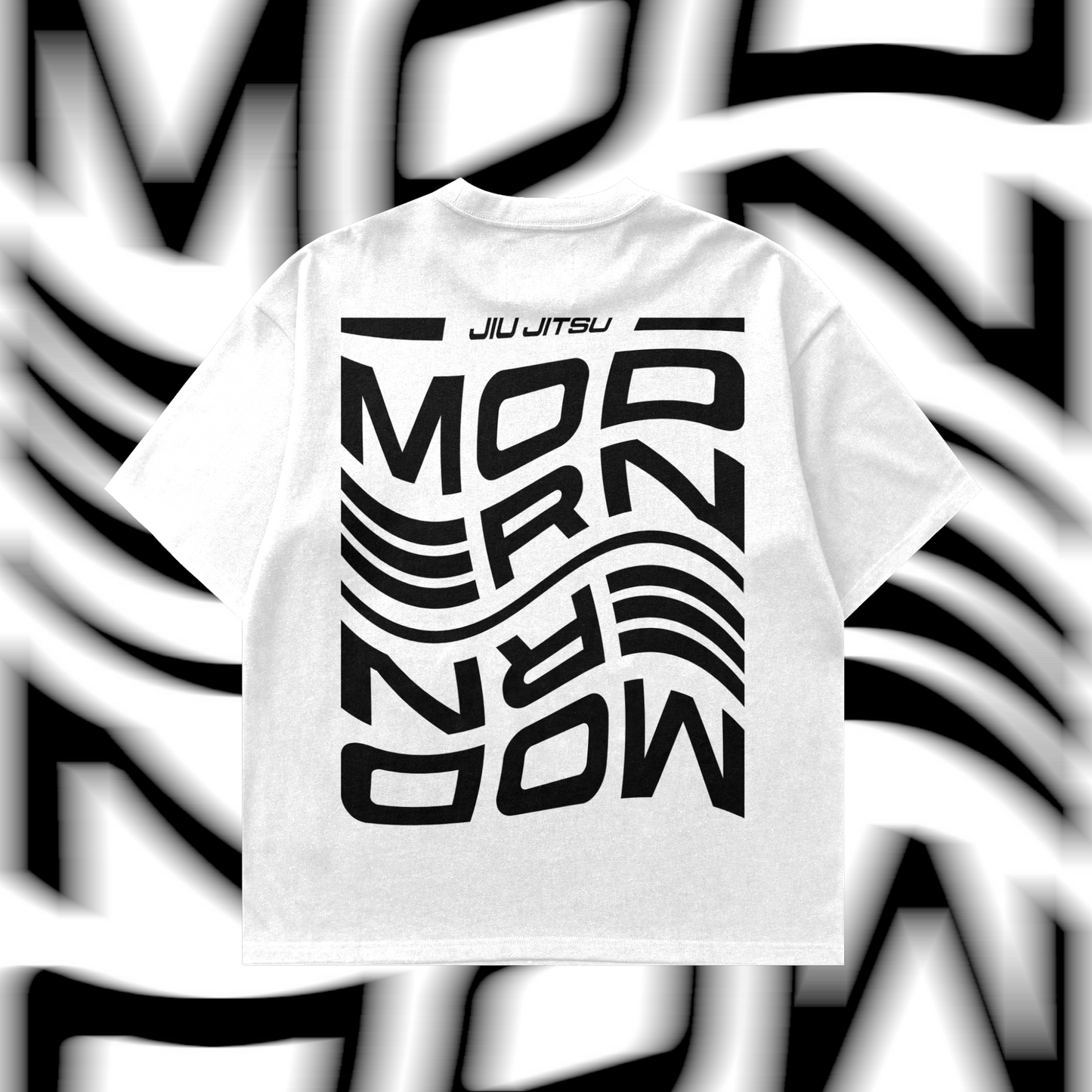 Wavy White T shirt