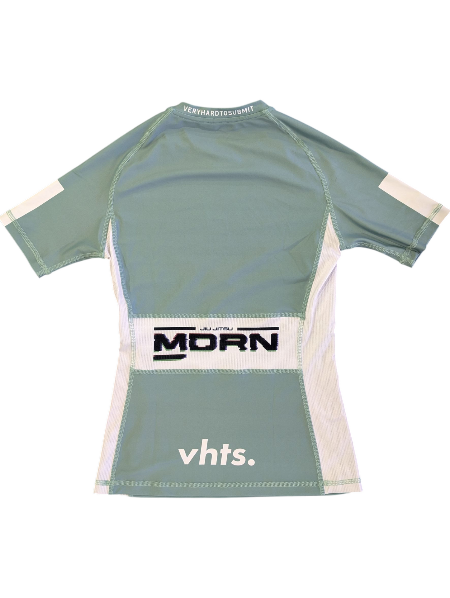 Glitch-Green Back Rashgaurd