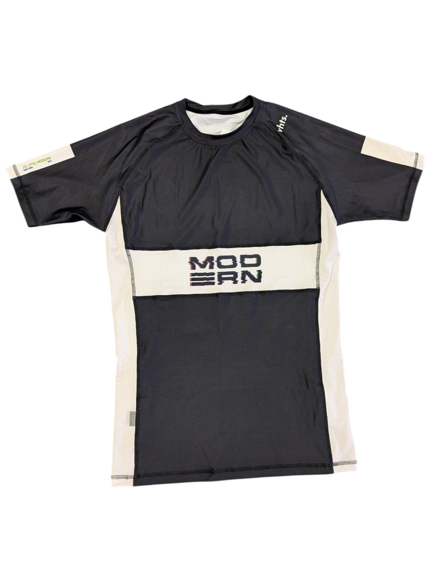 Glitch-Carbon Black Rashgaurd