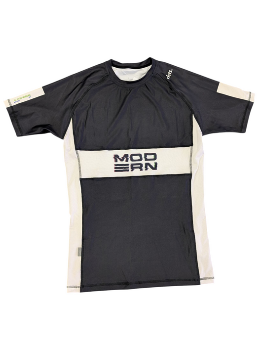 Glitch-Carbon Black Rashgaurd