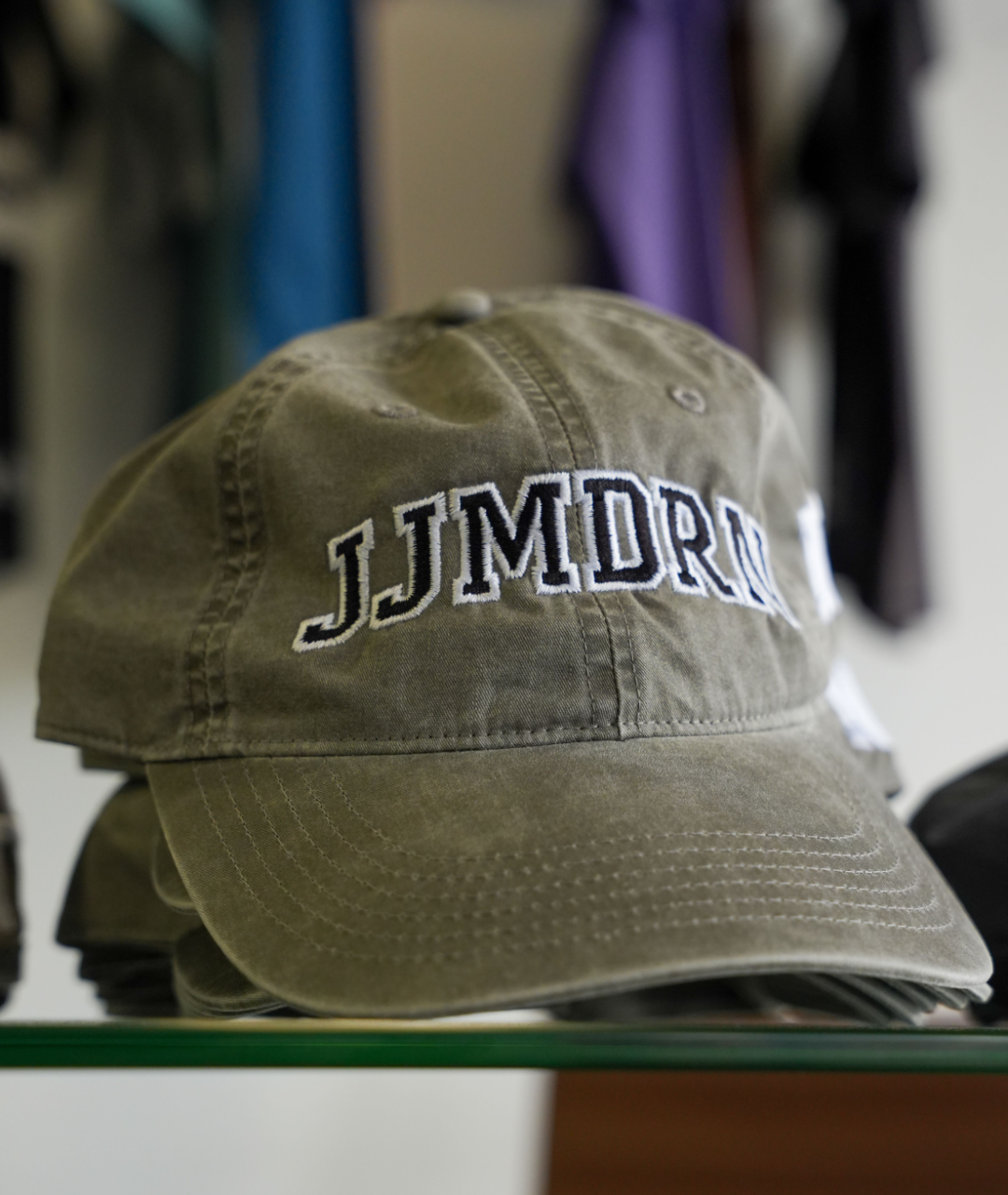 JJMDRN Vintage Dad Hat – Olive Wash