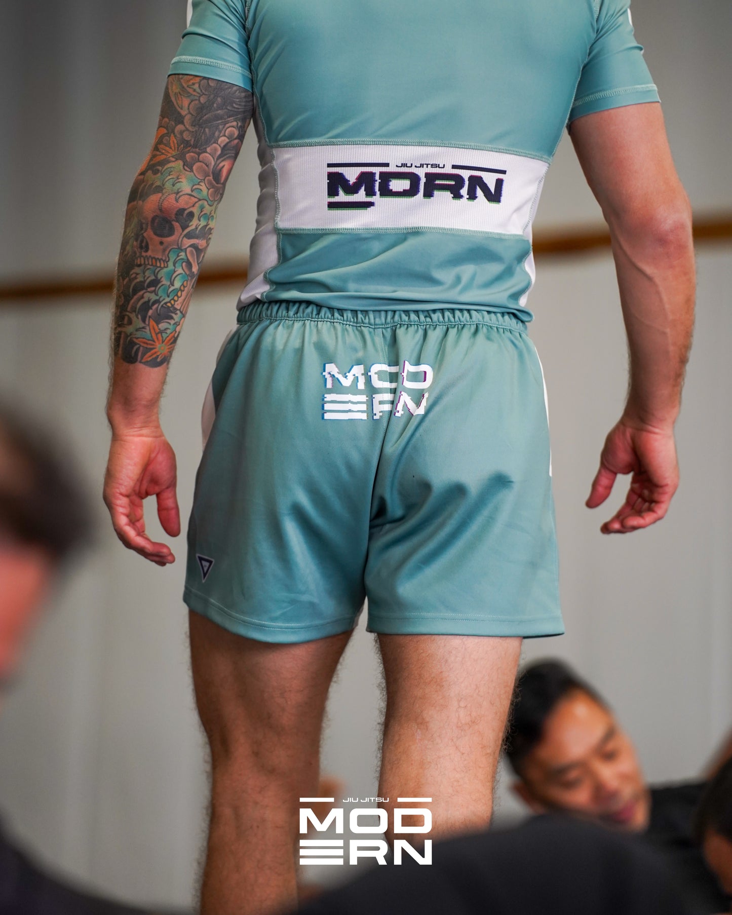 Glitch- Green Back Shorts