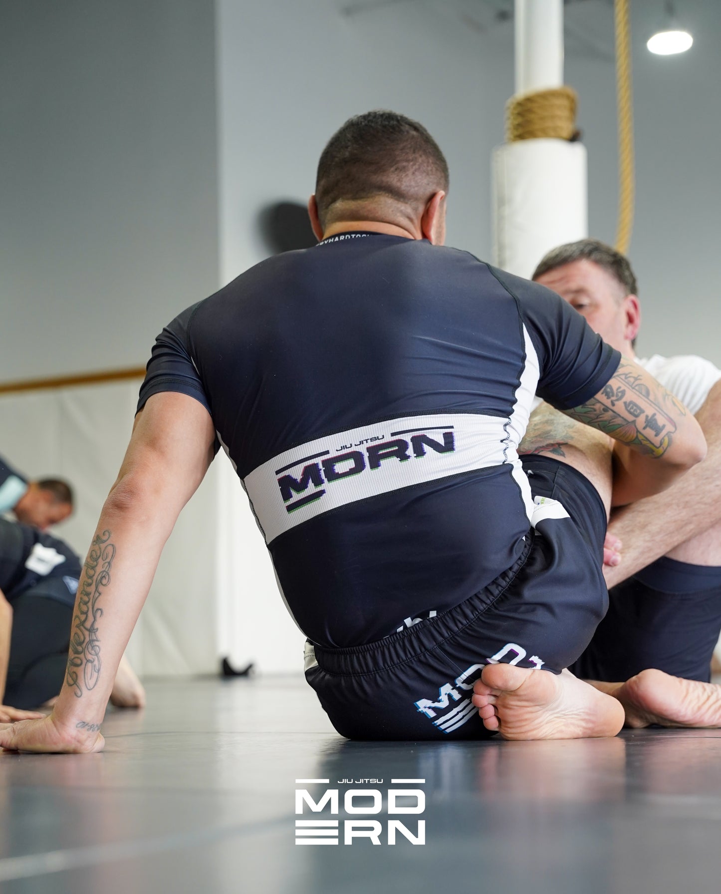 Glitch-Carbon Black Rashgaurd