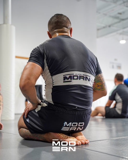 Glitch-Carbon Black Rashgaurd